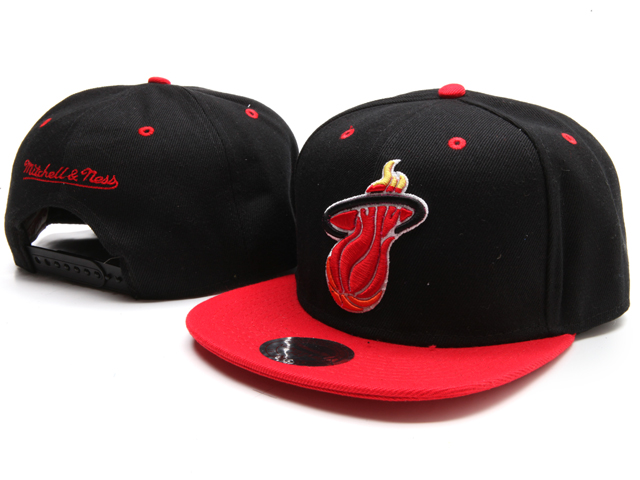 NBA Maimi Heat M&N Snapback Hat NU09